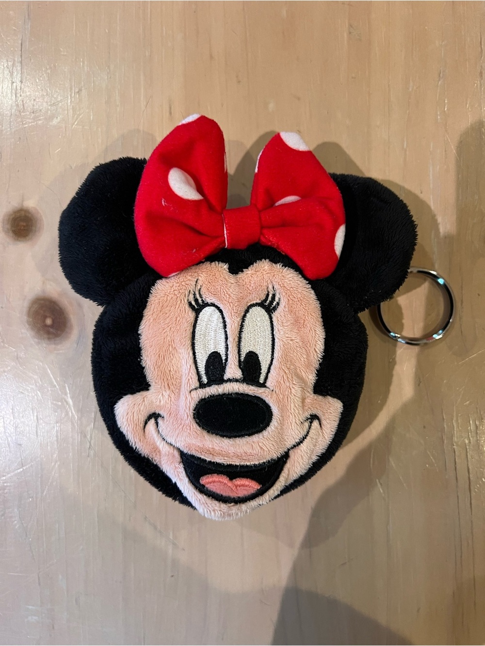 Disney Minnie Mouse Plush Keychain Purse